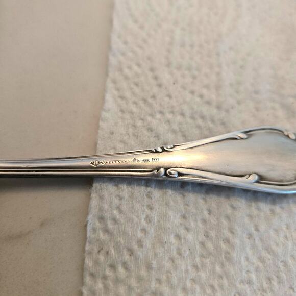 WELLNER  100 Silver Plated FLATWARE 5 Piece - Picture 4 of 4